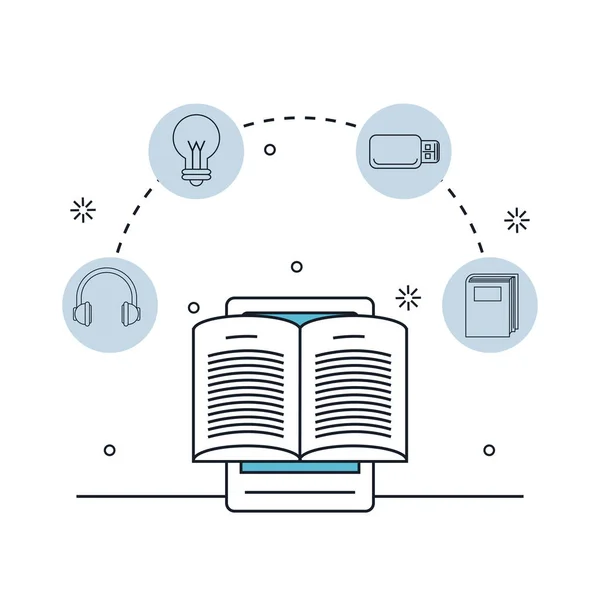 Mobiel internet-werkset — Stockvector