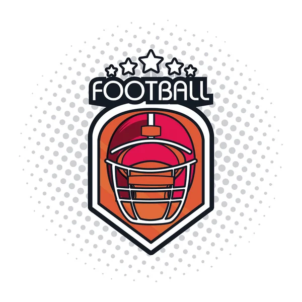 Icono casco de fútbol — Vector de stock