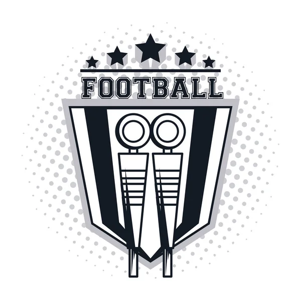 Icono de la cadena de fútbol — Vector de stock