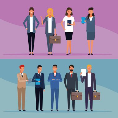 küme iş erkek ve kadın