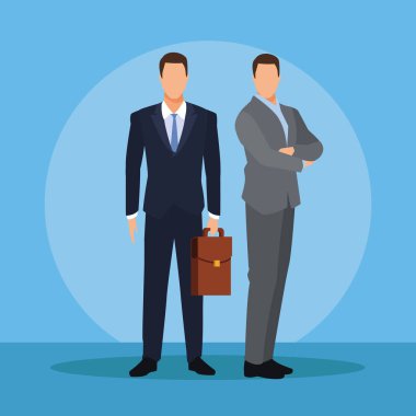 evrak çantası ile işadamı