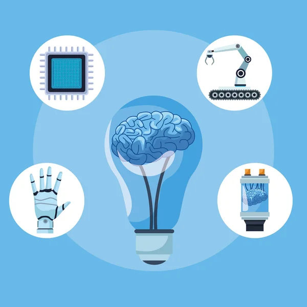 Elementos de inteligencia artificial — Archivo Imágenes Vectoriales