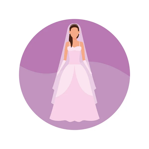 Robe de mariée — Image vectorielle