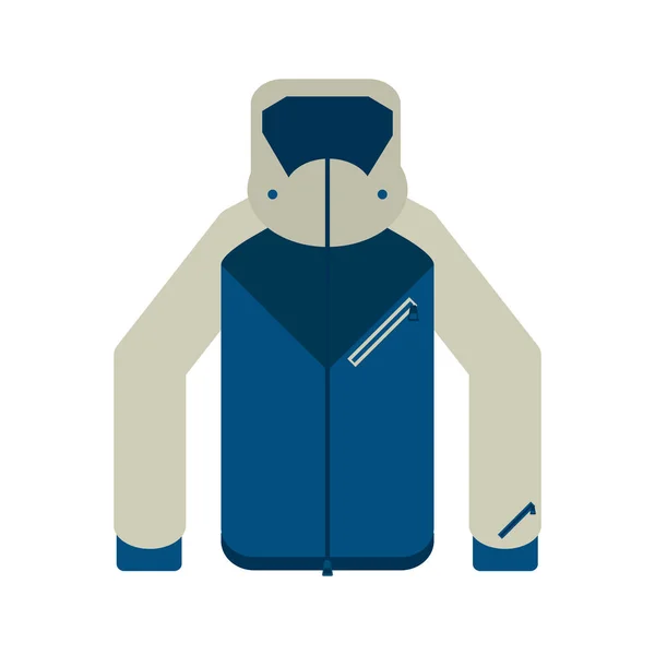 Chaqueta invierno ropa — Vector de stock