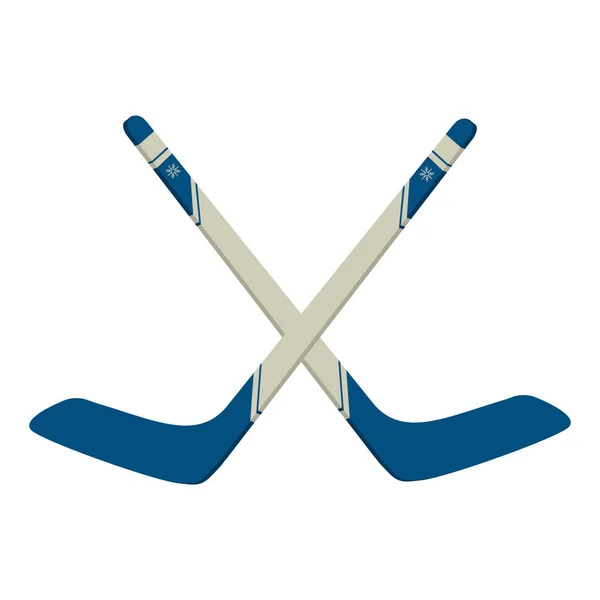 Hockeyschläger gekreuzt — Stockvektor