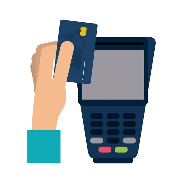 Cartão de crédito e pagamento electrónico — Vetor de Stock
