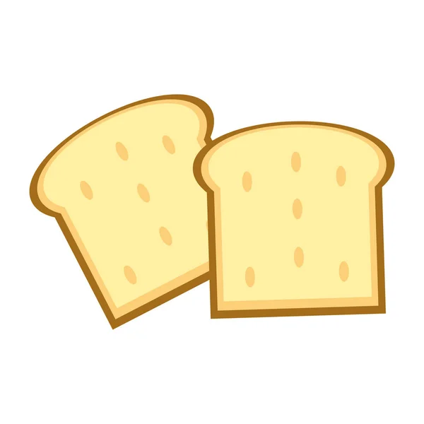 Delicious breads slices — Stock Vector