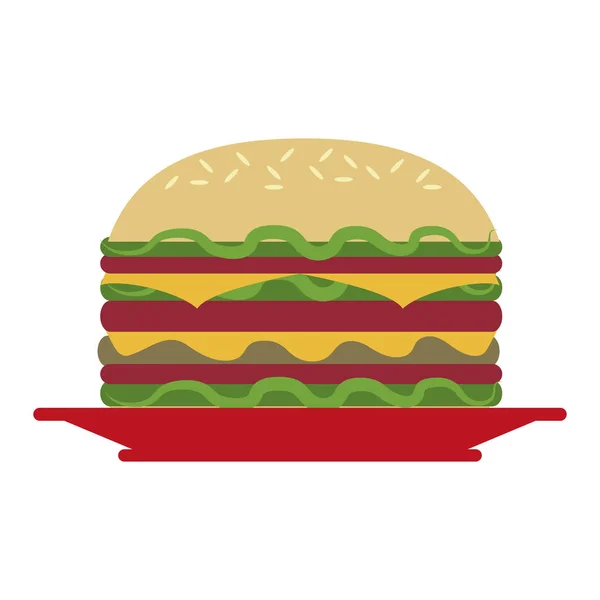 Hamburger gyorskaja — Stock Vector