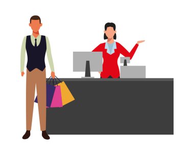 İnsanlar süpermarkette alışveriş