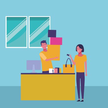 İnsanlar ve alışveriş