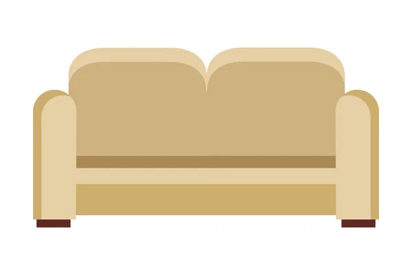 Sofá sillón aislado — Vector de stock