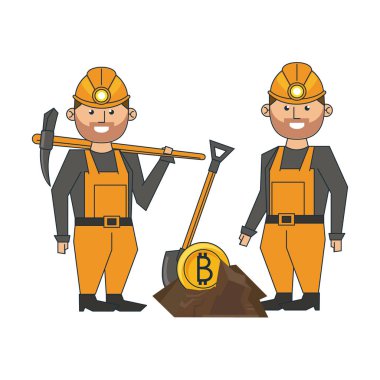 Bitcoin madencilik ve işçiler ile alır