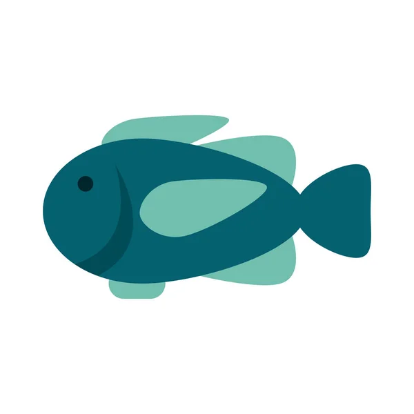 Fisch Meeresfrüchte Symbol — Stockvektor