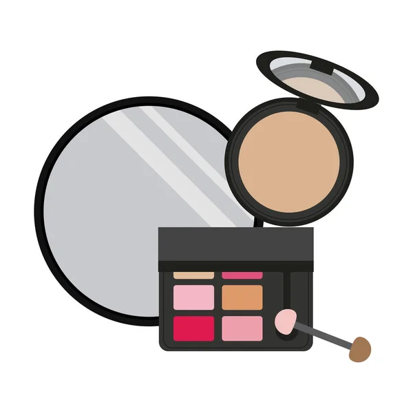 Maquillaje para mujeres concepto — Archivo Imágenes Vectoriales