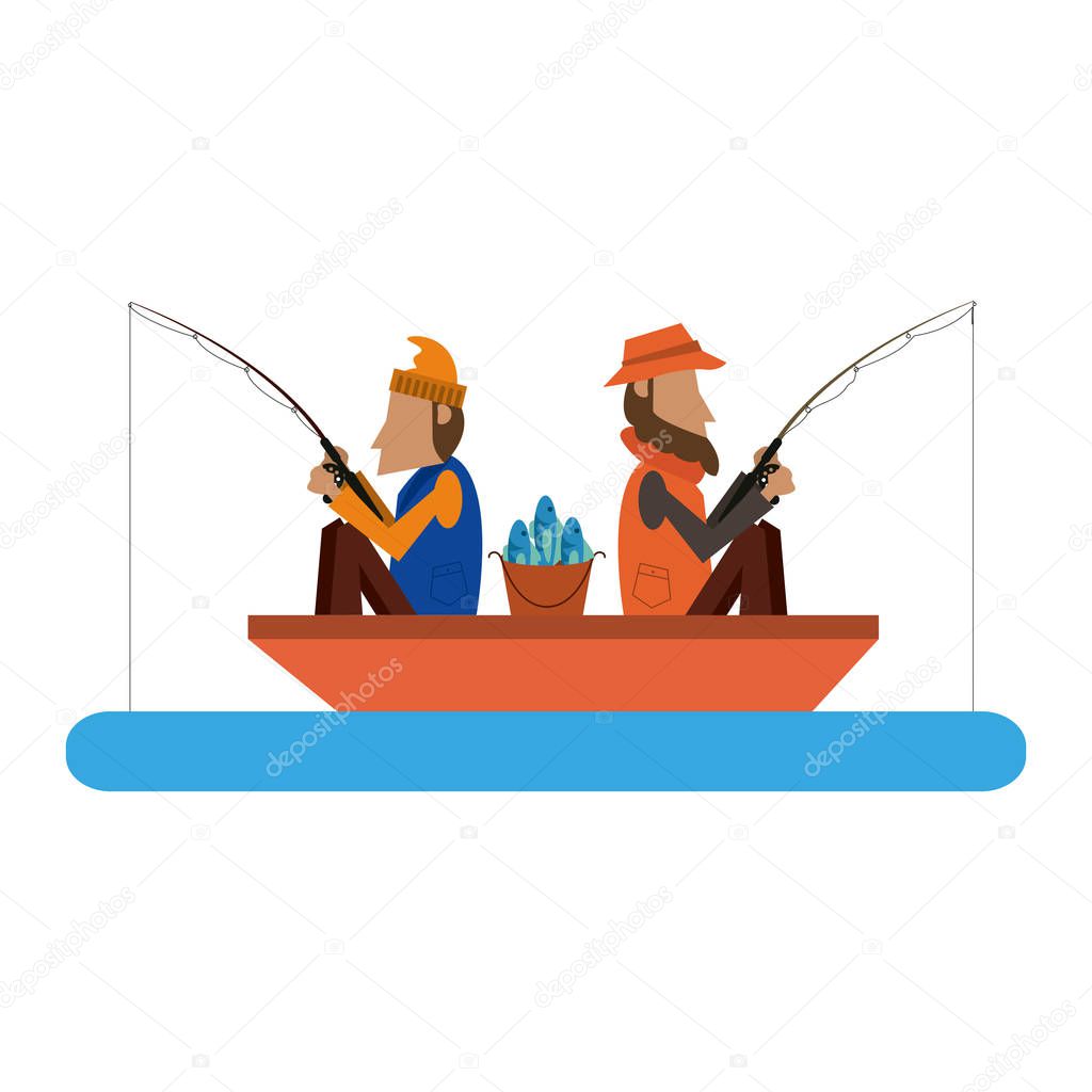 Fishermen in boat