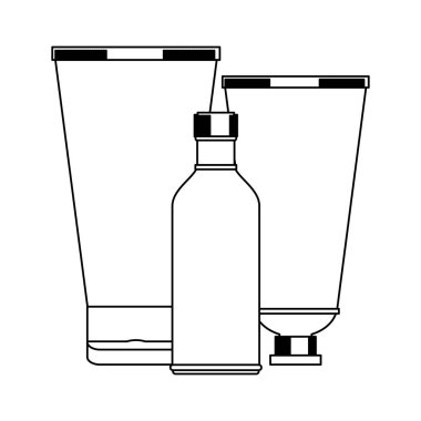 Makyaj için siyah beyaz kadın kavramı