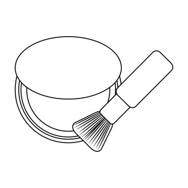 Makyaj için siyah beyaz kadın kavramı