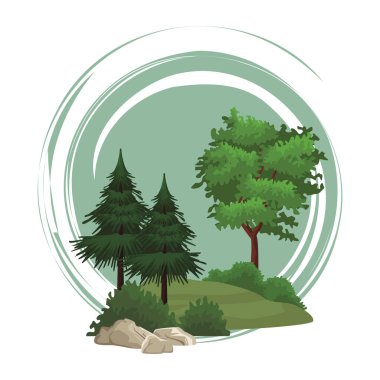 Ağaçlar doğa manzara