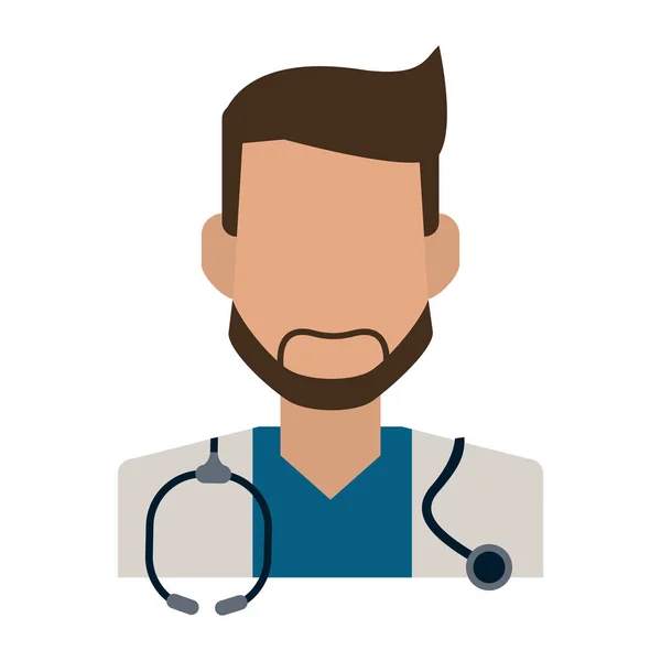 Concept d'avatar docteur — Image vectorielle