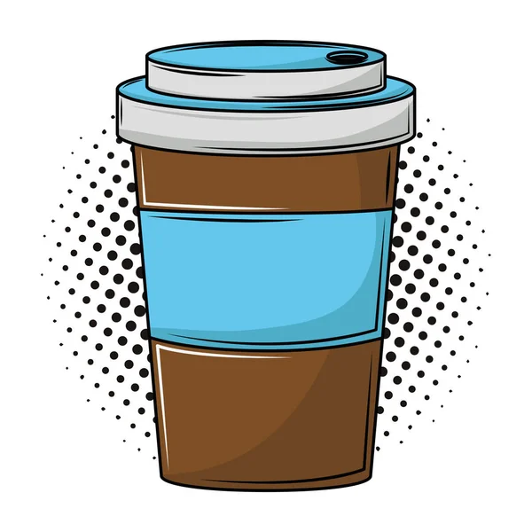 Coffee Cup to go pop art — стоковый вектор