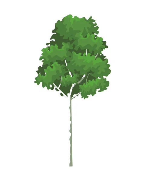 Árbol naturaleza paisaje — Vector de stock