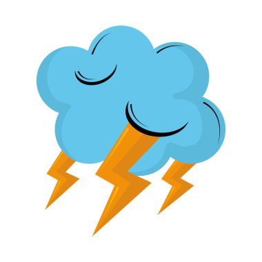 Işınları karikatür ile bulut