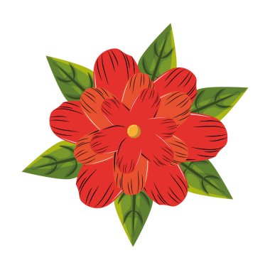 Çiçek sembolü çizgi film