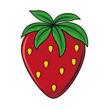 Çilekli tatlı meyve