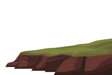 Arazi doğa manzara çizgi film