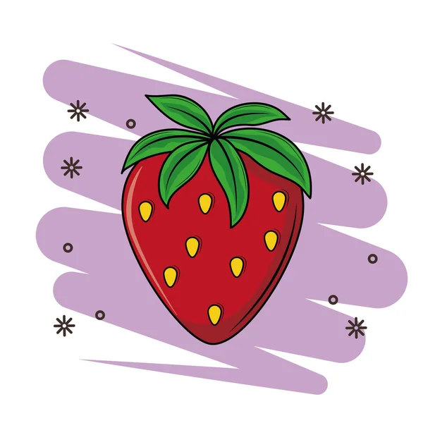 Φράουλα γλυκό φρούτο — Διανυσματικό Αρχείο