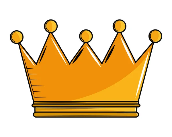 King crown cartoon — Stock Vector