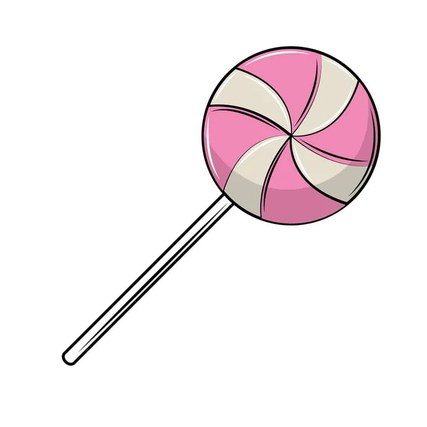 Söt lollipop godis — Stock vektor