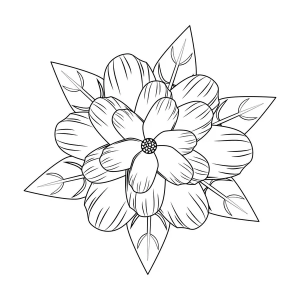 Fleur symbole dessin animé — Image vectorielle