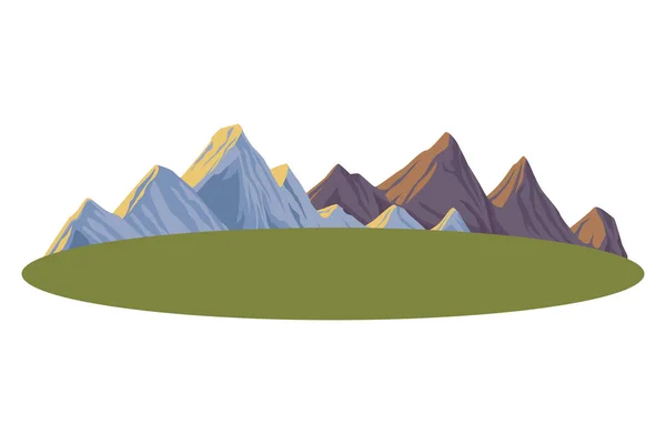 Paisaje hermoso paisaje — Vector de stock