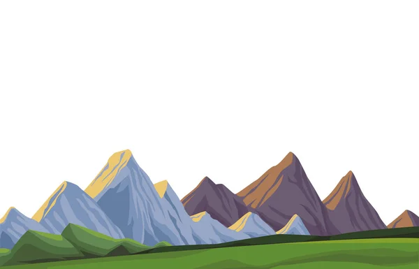 Paisaje hermoso paisaje — Vector de stock