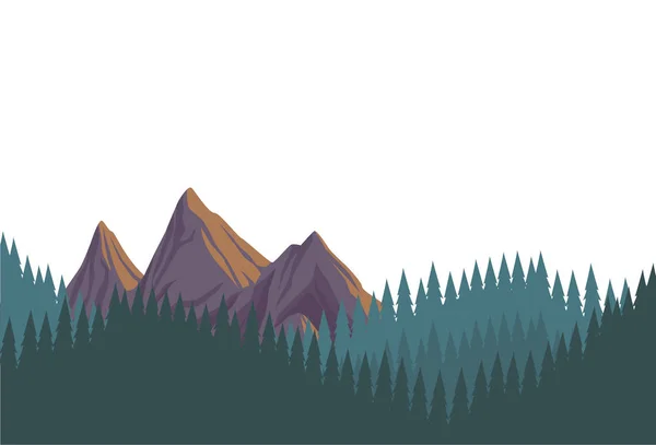 Paisaje hermoso paisaje — Vector de stock