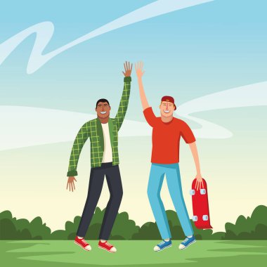 Genç erkek arkadaşlar