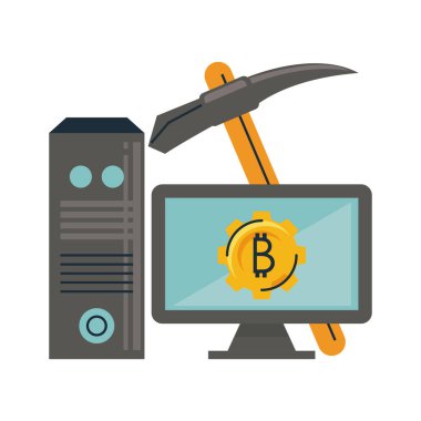 Bilgisayar ve çekme aracından Bitcoin incelemesi