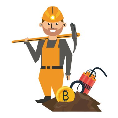 Bitcoin maden işçisi çekme ve tnt ile