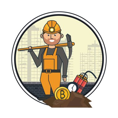 Bitcoin maden işçisi çekme ve tnt ile