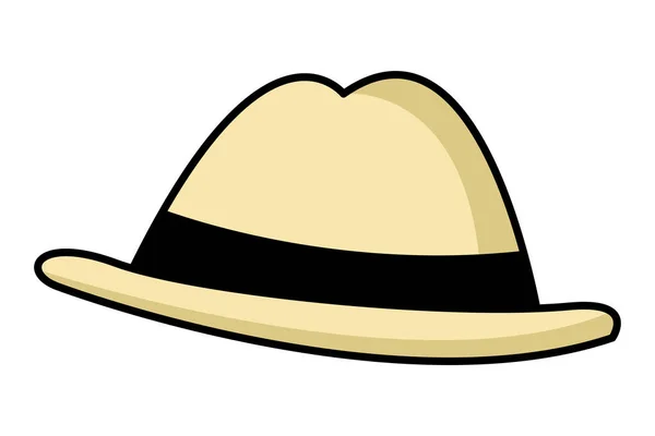 Sombrero de moda de verano — Vector de stock