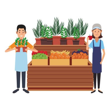 Bakkal iş karikatür