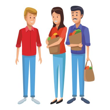 Bakkal iş karikatür