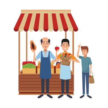 Bakkal iş karikatür