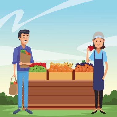 Bakkal iş karikatür