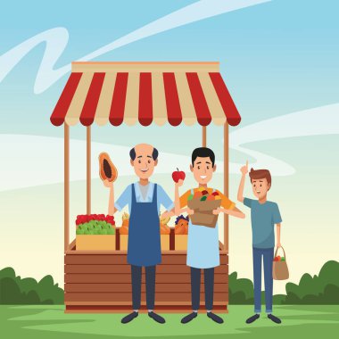 Bakkal iş karikatür