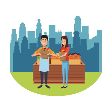 Bakkal iş karikatür