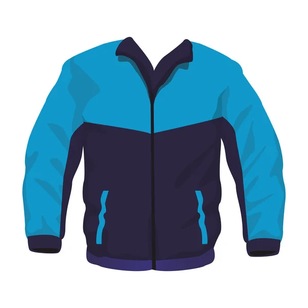 Chaqueta deportiva fitness masculina — Vector de stock