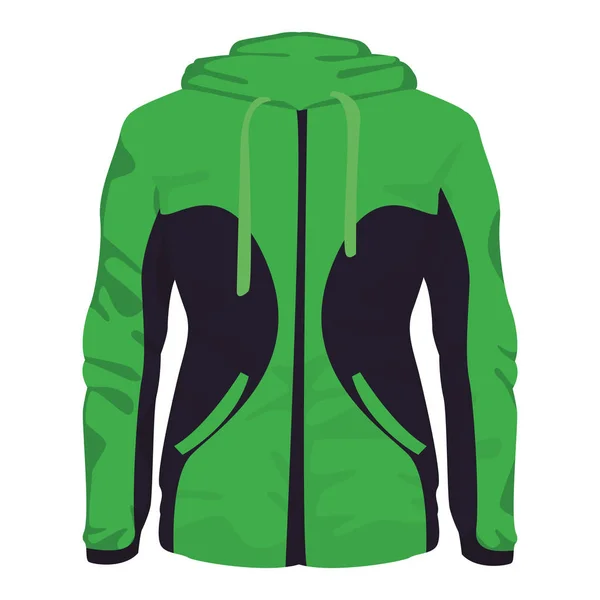 Mujer fitness jacket — Vector de stock