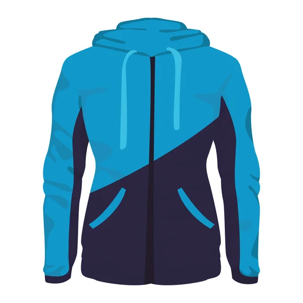 Frauen Fitness Jacke Sport Kleidung Vektor Illustration Grafik Design — Stockvektor